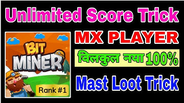 --Mx Player Gold Miner Game Trick __ New Mx Player Loot Trick __ New Unlimited Score Trick