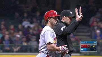 STL@MIL: Grichuk rips an RBI double to left-center