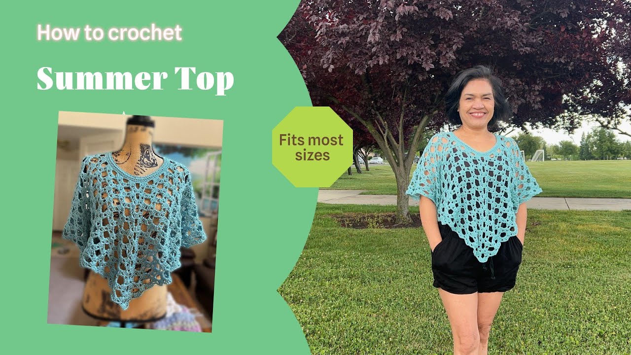 Pentagon-shaped top for a breezy summer  outfit.