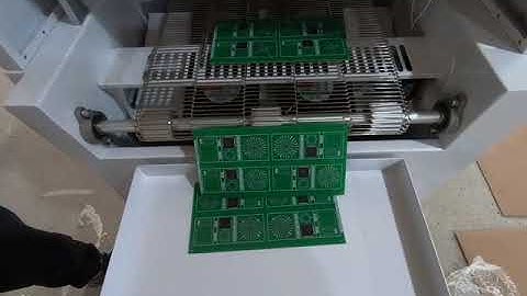 QFP100 Soldering Procedures in hot-air heating reflow oven IN12