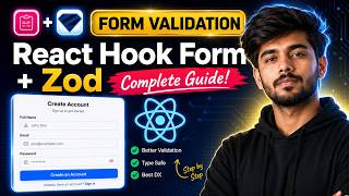 React Hook Form + Zod Tutorial in Hindi 🔥 Complete Form Validation Guide