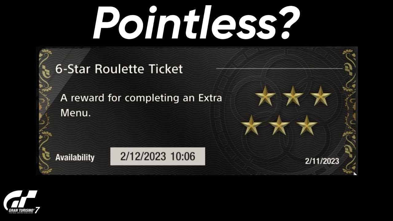 Ticket Roulette Gran Turismo 7: They Made Roulette Tickets Better? - YouTube