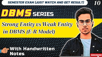 Strong Entity vs Weak Entity in DBMS | Strong Entity | Weak Entity | Easy explanation