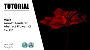 Creating  Abstract Flower v2 | Maya And Arnold Renderer | Tutorial