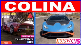 Forza Horizon 5 COLINA Danger Sign - Car Restriction Italian Hypercars S2-998 screenshot 5