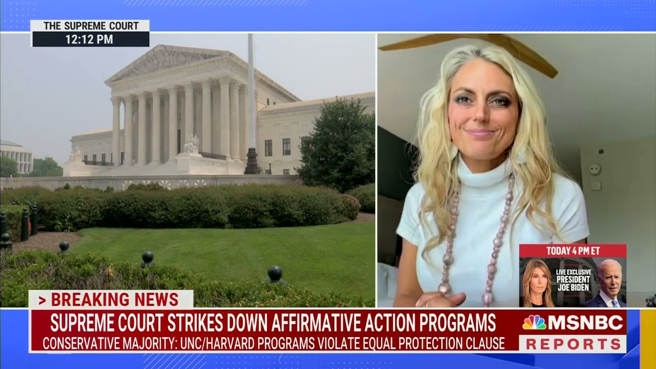 Professor Jenn Mascott Speaks with MSNBC on the Supreme Court's Ruling on Affirmative Action