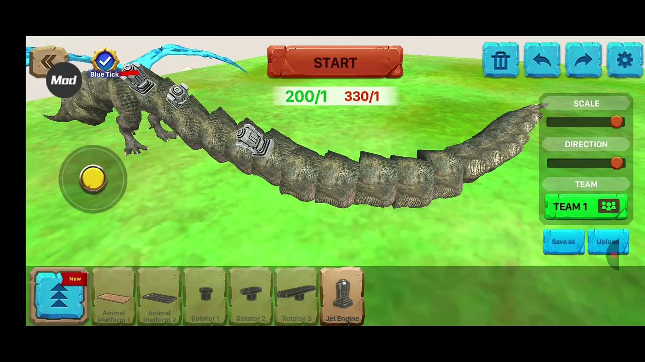 I build a new unit in animal revolt Battle simulator and I test my Apex army 