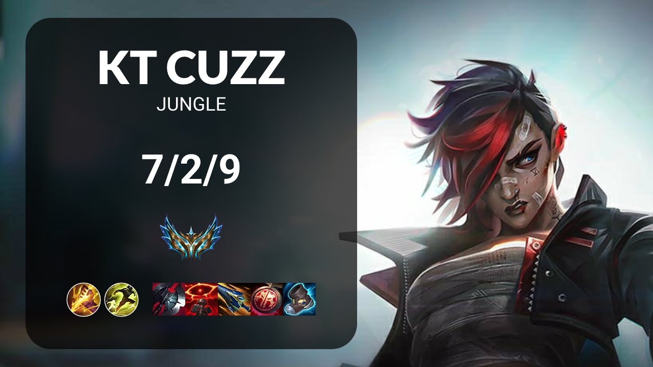 KT Cuzz Vi vs Sejuani JUNGLE - KR CHALLENGER Patch 15.6