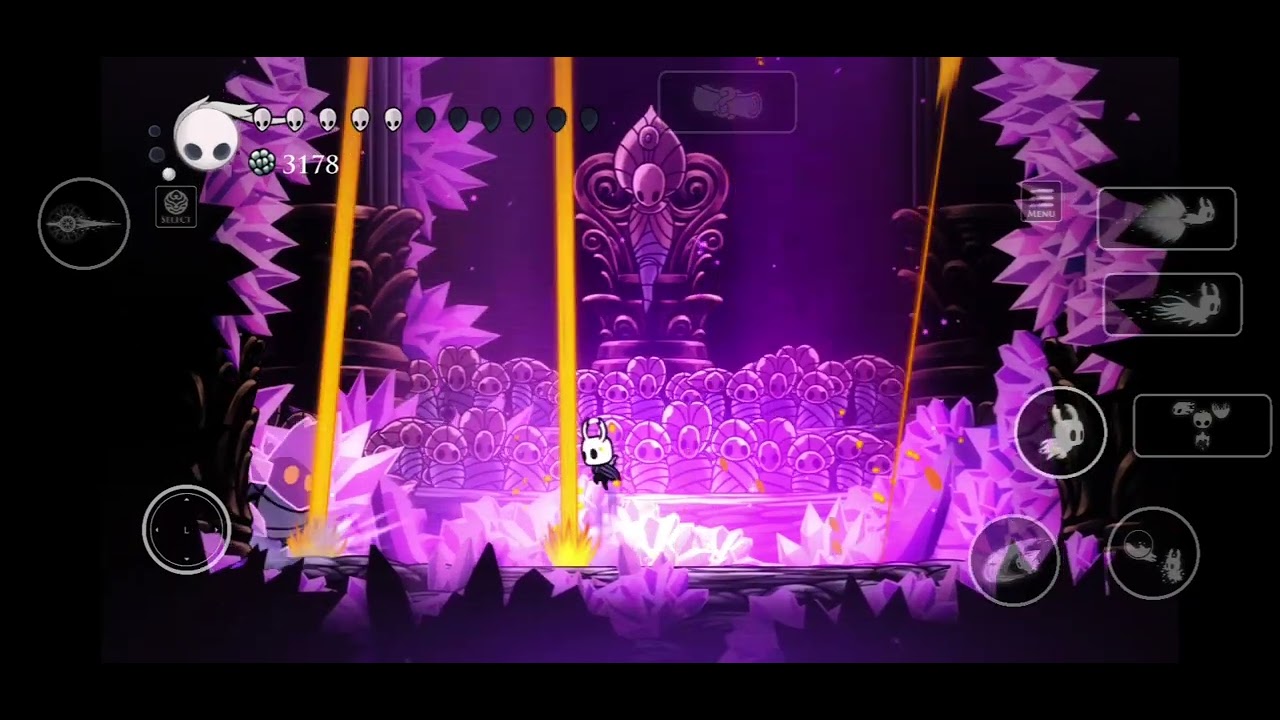 Derrotando al Guardián Furioso en modo Armonía. Hollow Knight Salón de Dioses