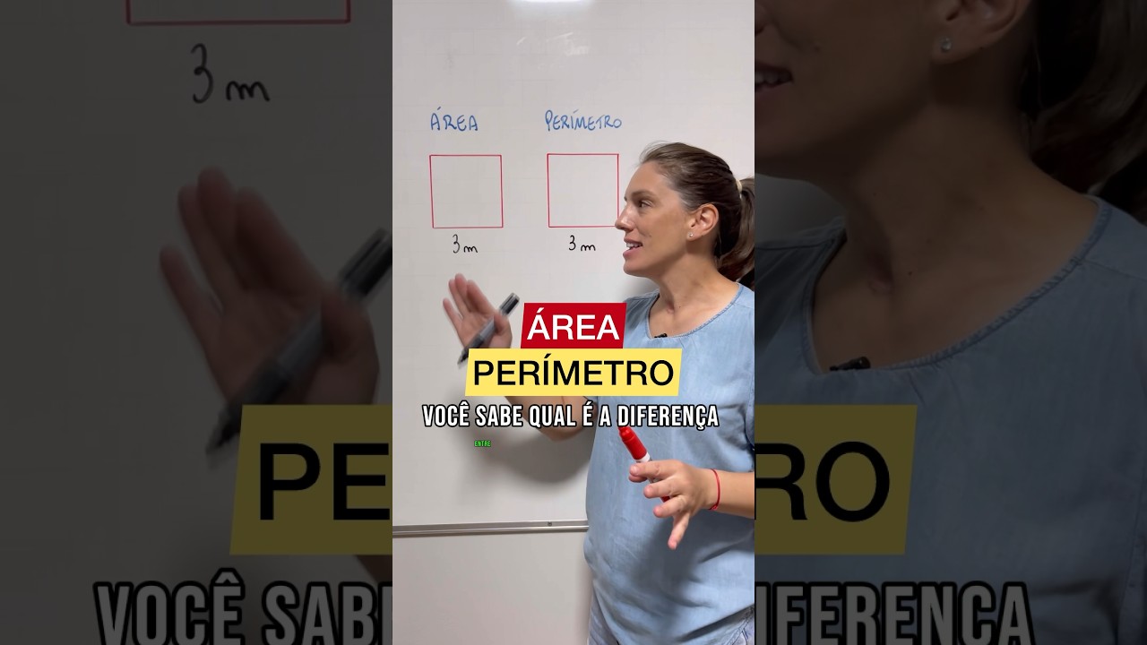 🔥DIFERENÇA ENTRE ÁREA E PERÍMETRO!