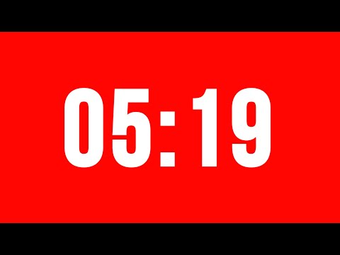 5 Minute 19 Second Timer With Alarm Without Music