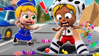 Police Girl Chase Thief👮🏻‍♀️ | Baby Police Song 🚨 | NEW✨ Nursery Rhymes & Funny For Kids