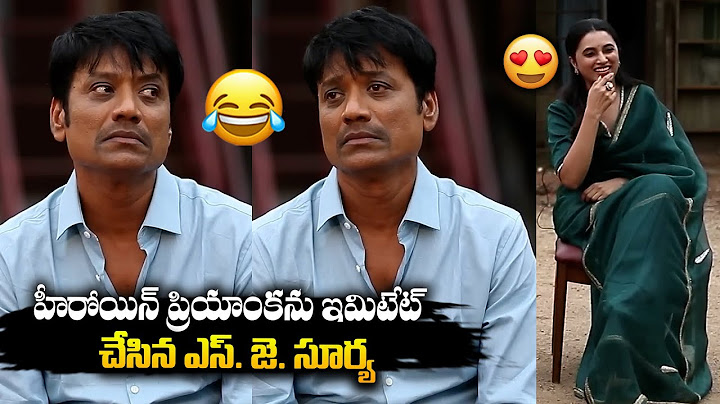 Actor SJ Surya Hilarious Imitates Priyanka Mohan | Sokulapalem Special Interview | Nani | Bullet Raj