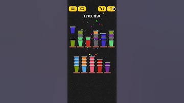 Cup Sort Puzzle Level 1258 = Water Sort Puzzle Level 1258 = Ball Sort Puzzle Level 1258 All the same