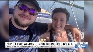 Newly unsealed search warrants reveal possible motive in Kingsbury murder