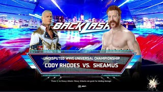 ' WWE 2K24 FULL MATCH —  Cody Rhodes vs. Sheamus —  WWE Undisputed Universal  Title Match