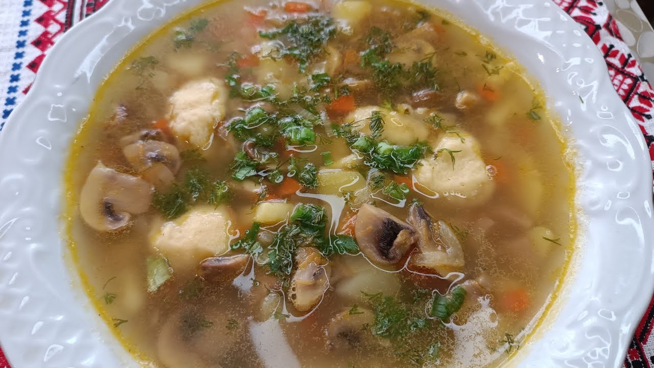 ГРИБНА ЮШКА з ГАЛУШКАМИ - традиційна українська страва/ СМАКОТА 