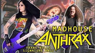 Madhouse - Anthrax B Cover By Becky Baldwin With Frank Bello Signature Spector B