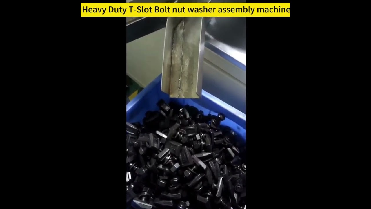 Heavy Duty T-Slot Bolt nut washer assembly machine