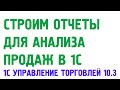 Отчеты анализа продаж в 1С Управление торговлей 10.3