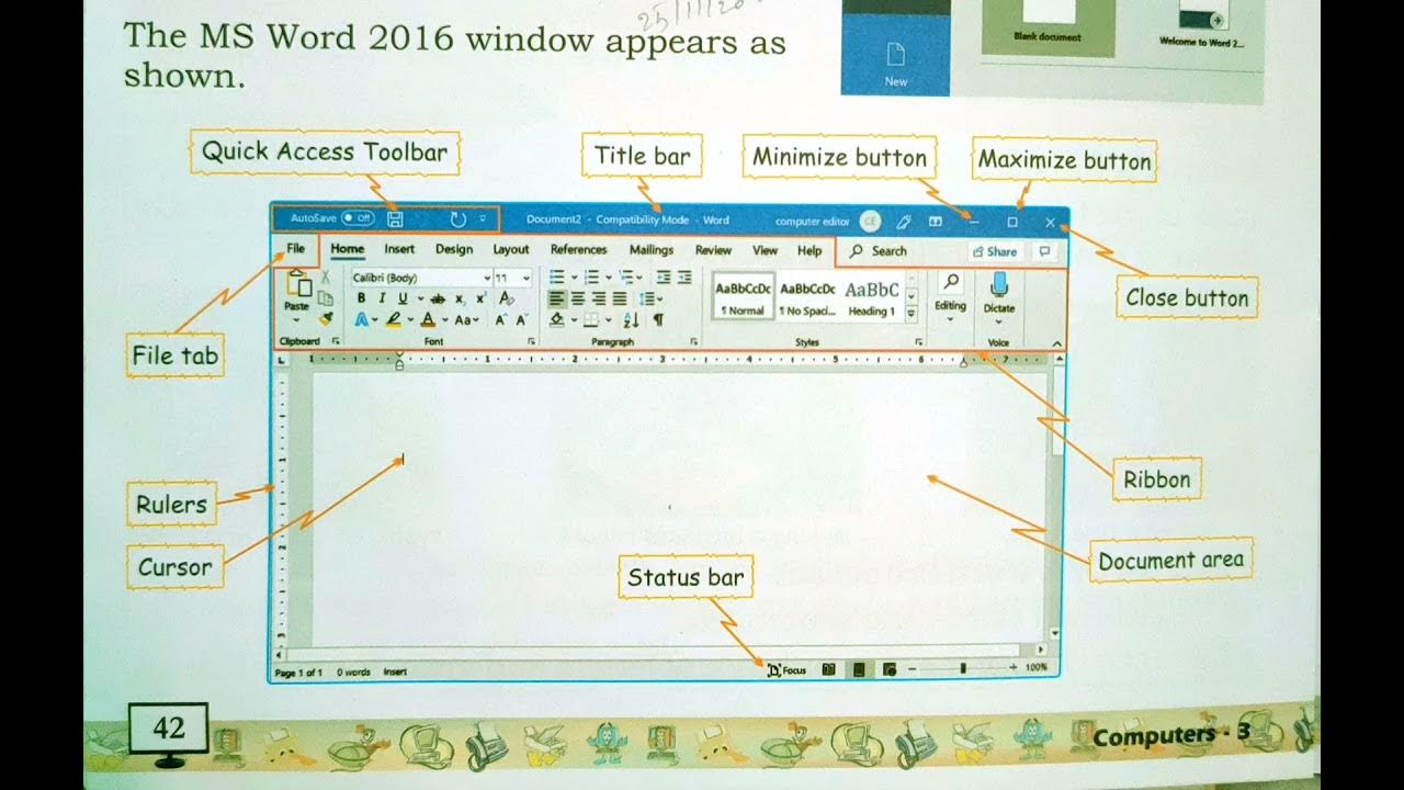 screen-elements-of-ms-word-2016-youtube