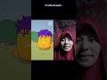 sinuget kena sendiri #duet #animation#cartoon #reaction