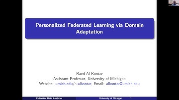 Personalized Federated Learning via Domain Adaptation