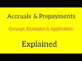 Accruals  prepayments  accounting accrued prepaid current assets  liabilities adjustments