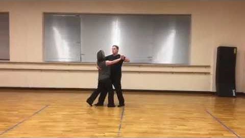 Beginner bronze American smooth tango- basic, promenade, curving walks  class 2