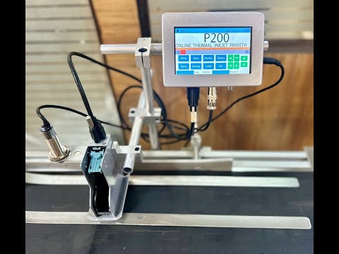 P200 Online Thermal Inkjet Printer Mounted On Stacker Conveyor