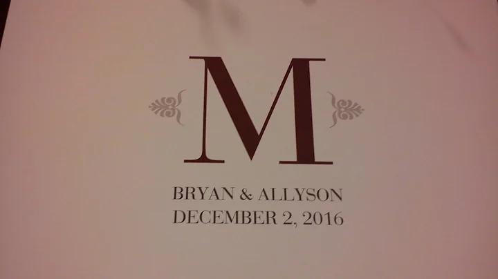 THE NEWLYWEDS BRYAN & ALLYSON MONROE