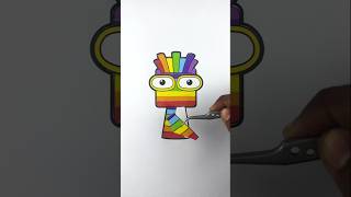 Sprunki Oc Seven Numberblocks Phase 2 Paper Putting Paper Craft Puzzle Challenge