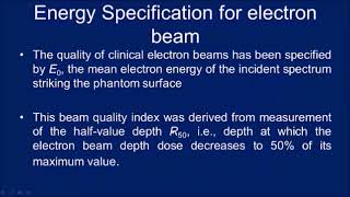 TRS 398 code of Practice - ABSORBED DOSE MEASUREMENT FOR HIGH ENERGY ELECTRON BEAMS