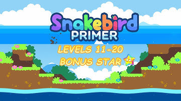Snakebird Primer Gameplay (Levels 11-20 + Bonus Star 2) #puzzlegame