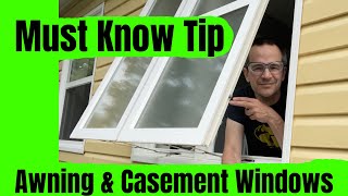Don't Be Cranky - Must Know Tip For Awning And Casement Windows