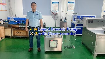 Suncenter High Pressure Pneumatic Liquid Booster Pump with Chart recorder