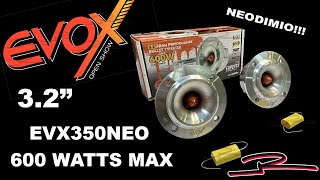 Unboxing contenido de tweeters open show EVOX EVX350NEO 600 Watts Max
