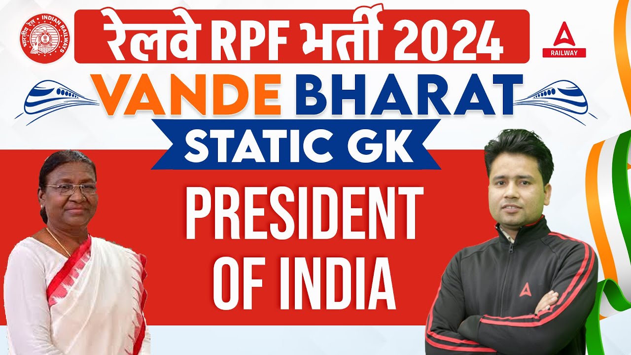 President of India | Static GK for RPF SI and Constable 2024 | By Pawan ...
