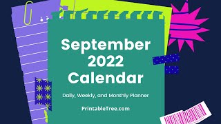 Free Printable Calendar September 2022 Template