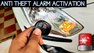 How To Activate Anti Theft Alarm | In swift 2021 Shock Sensor In Swift Vxi 🚨🔊 | This will save yo...