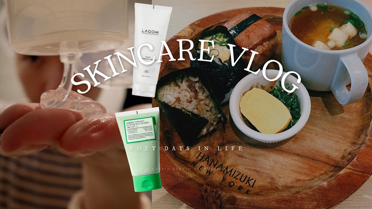 cozy vlog ✿ at-home pimple treatment, skincare routine, smiski & studio ghibli blind boxes