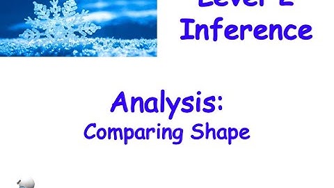 level 2 inference: analysis, comparing shape