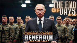 C&C Generals Zero Hour: The End of Days Mod V0.98.5 - NEW RELEASE | Russia 2 VS USA 2 Hard Gameplay