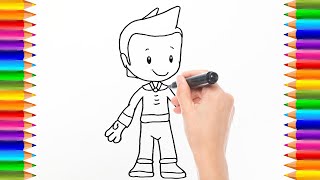 Cómo dibujar a Daniel | Pequeños Héroes | Dibujos para niños