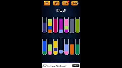 Water Sort Puzzle - Color Liquid Sorting Game Level 179 Solution