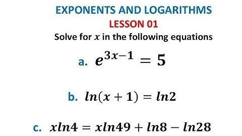Solve exponential and logarithmic equations| A level maths practice questions #wjecmathspaper1 #aqa