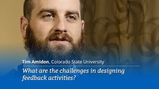 Tim Amidon: What are the challenges in designing feedback activities