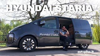 Hyundai Staria: futuristinės išvaizdos šeimyninis „autobusas“.