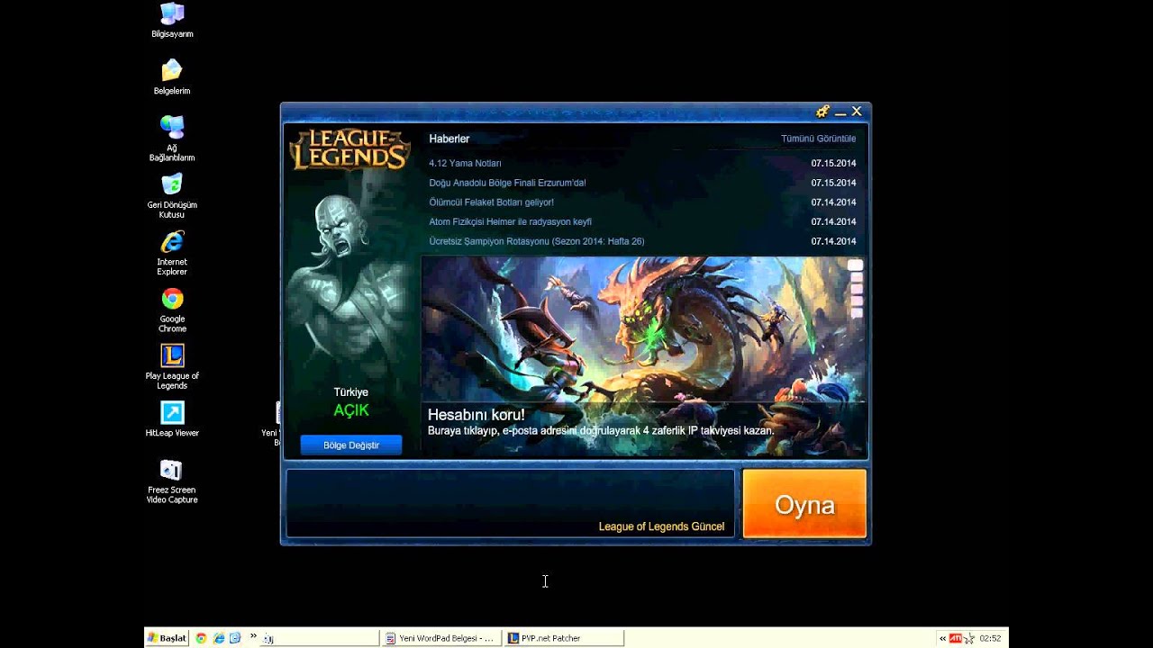 League of Legends Ip ve XP Takviye Hilesi - YouTube