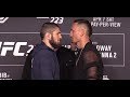 UFC 223: Khabib Nurmagomedov vs Max Holloway Media Day Face-Offs